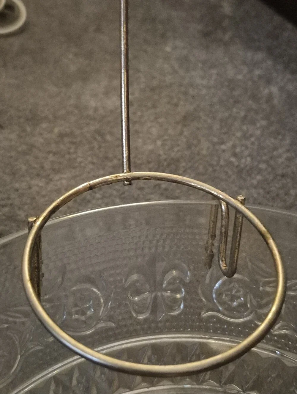 2 Punch Bowl Attachments To Attach Punch Bowl Cups To Bowl  One Silver One Gold